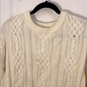Cable Knit Sweater by BLNY JEANS Size XL Very Big